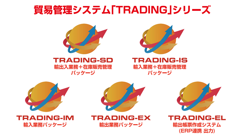 貿易管理システム「TRADING」シリーズ